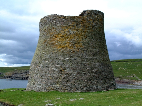 The broch on the island of Mousa where many a storm petrel reside in the summertime.  Credit: Robert Furness.